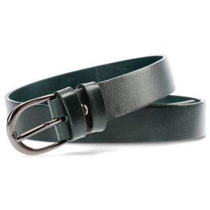 Zielony Skórzany Pasek Damski Armodo. Zielone paski Armodo, bez wzorów, ze skóry, eleganckie. Za 79,00 zł.