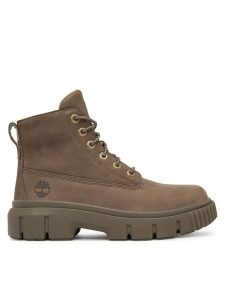 Timberland Trapery Greyfield TB0A2FT6EM51 Khaki. Brązowe buty zimowe Timberland, z nubiku, bez obcasa, bez zapięcia. Za 539,99 zł.