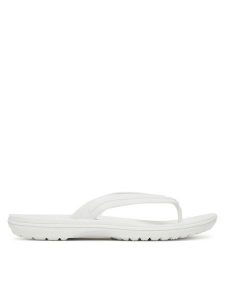 Crocs Japonki Crocband Flip 11033 Biały. Białe klapki Crocs, bez wzorów, z tworzywa sztucznego, bez obcasa. Za 99,99 zł.