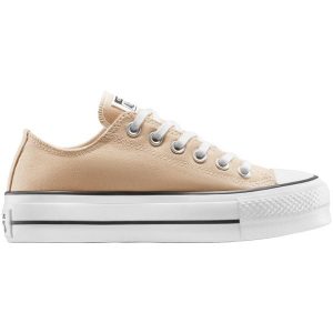 Adidasy Converse Chuck Taylor All Star Lift Platform Polka, Dla obu płci. Brązowe buty sportowe Converse, bez wzorów, z tkaniny, bez zapięcia. Za 490,00 zł.