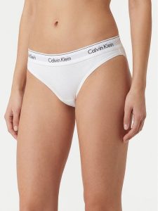 Calvin Klein Underwear Figi LV00QF8520 Biały. Białe figi Calvin Klein Underwear, bez wzorów, z bawełny. Za 109,99 zł.