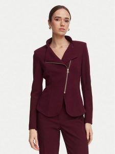 Rinascimento Marynarka CFC0130203003 Bordowy Slim Fit. Czerwone marynarki i żakiety Rinascimento, xs, bez wzorów, z syntetyku. Za 491,99 zł.
