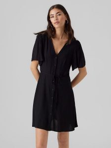 Vero Moda Sukienka w kolorze czarnym rozmiar: XS. Czarne sukienki Vero Moda, xs, bez wzorów, z wiskozy, bez kołnierzyka, bez ramiączek, mini. Za 61,46 zł.