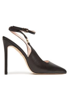 Marciano Guess Szpilki 5YGZ37 7368A Czarny. Czarne szpilki Marciano Guess, z aplikacjami, ze skóry, bez obcasa. Za 679,99 zł.