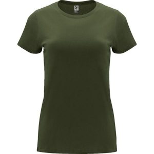 Damska Koszulka Z Krótkim Rękawem Capri. Brązowe bluzki ROLY, xl, bez wzorów, sportowe, bez kołnierzyka, bez ramiączek. Za 31,99 zł.