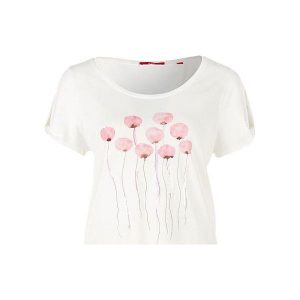 S.Oliver T-Shirt Damski 38 Kremowy. T-shirty marki s.Oliver. W wyprzedaży za 81,00 zł.