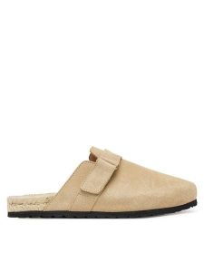 Manebi Espadryle K 1.1 B0 Beżowy. Brązowe espadryle Manebi, bez wzorów, ze skóry, bez obcasa. Za 429,99 zł.
