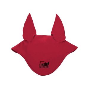 Czapka z muchą dla koni Supreme. Brązowe czapki SUPREME, bez wzorów, sportowe. Za 103,20 zł.