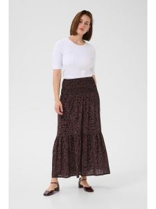 Kaffe Spódnica w kolorze bordowo-czarnym rozmiar: M/L. Czerwone spódnice Kaffe, l, bez wzorów, z wiskozy, maxi. Za 154,95 zł.