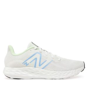 Buty do biegania New Balance. Białe buty sportowe New Balance, bez wzorów, bez zapięcia, do biegania. Za 179,99 zł.