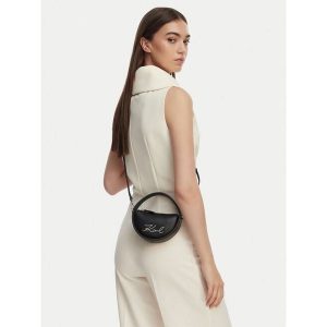 Torebka KARL LAGERFELD. Czarne torebki klasyczne KARL LAGERFELD, bez wzorów, bez dodatków. Za 583,99 zł.