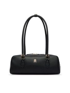 Tommy Hilfiger Torebka Th Grace Shoulder Bag AW0AW18748 Czarny. Czarne torebki klasyczne TOMMY HILFIGER, bez wzorów, ze skóry, bez dodatków. Za 569,99 zł.