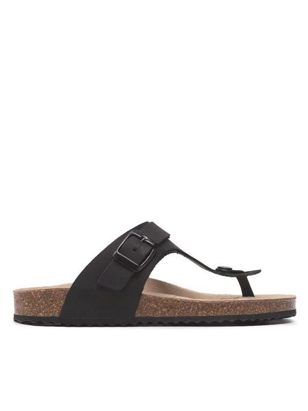 Geox Japonki D Brionia K D35LSK 00032 C9999 Czarny. Czarne klapki Geox, bez wzorów, z nubiku, bez obcasa. Za 251,99 zł.