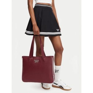 Torebka Reebok. Czerwone shopper bag Reebok, bez wzorów, bez dodatków. Za 69,99 zł.
