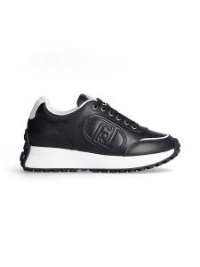 Liu Jo Skórzane sneakersy w kolorze czarno-białym rozmiar: 39. Białe trampki Liu Jo, bez wzorów, bez zapięcia. Za 316,24 zł.