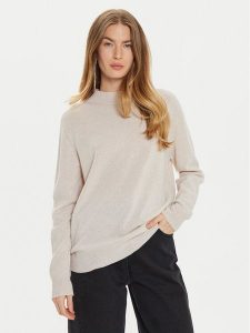 TWINSET Sweter 242TT3480 Écru Loose Fit. Swetry klasyczne Twinset, m, z wełny, bez kołnierzyka. Za 519,00 zł.