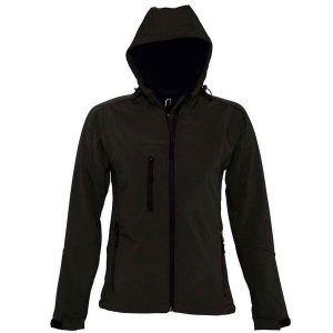 Kurtka Damska Replay Soft Shell. Czarne kurtki SOL'S, s, bez wzorów, bez kaptura. Za 281,99 zł.