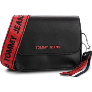 Torebka TOMMY JEANS - Tj Fem Boxy Crossove AW0AW06034 002. Listonoszki marki Tommy Jeans. W wyprzedaży za 329,00 zł.