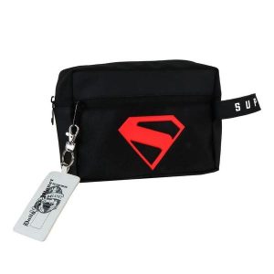 Podróżna torba toaletowa Cerda DC Comics Superman. Czarne torby podróżne i sportowe MBRANDS, bez wzorów, z materiału. Za 154,00 zł.