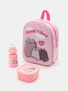 Zestaw: plecak, lunchbox oraz butelka Pusheen - wielobarwny. Plecaki Sinsay. Za 35,99 zł.