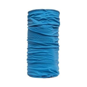 Komin zimowy z welny merino Sensor. Niebieskie szaliki Sensor, na zimę, bez wzorów, z materiału. Za 120,95 zł.