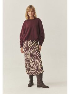 TATUUM Spódnica w kolorze bordowo-kremowym rozmiar: 36. Brązowe spódnice Tatuum, na co dzień, bez wzorów, z wiskozy, maxi. Za 165,71 zł.