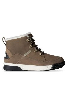 The North Face Botki NF0A4T3X8IU1 Brązowy. Brązowe botki The North Face, bez wzorów, ze skóry, bez obcasa, na płaskiej podeszwie, bez zapięcia. Za 589,99 zł.