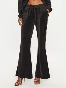 Juicy Couture Spodnie dresowe Caisa JCSEBJ008 Czarny Slim Fit. Czarne spodnie dresowe Juicy Couture, s, bez wzorów, z bawełny. Za 309,99 zł.