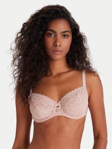 Chantelle Biustonosz z fiszbiną Sublime C19WMU Beżowy. Brązowe biustonosze Chantelle, bez wzorów, z syntetyku. Za 269,99 zł.