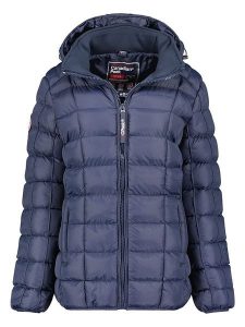 Canadian Peak Kurtka zimowa "Bambolineak" w kolorze granatowym rozmiar: L. Niebieskie kurtki Canadian Peak, na zimę, l, z aplikacjami, z puchu, bez kaptura. Za 217,99 zł.