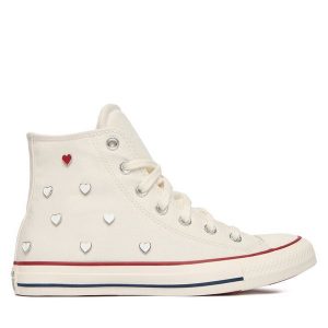 Trampki Converse. Białe trampki Converse, bez wzorów, bez zapięcia. Za 379,99 zł.
