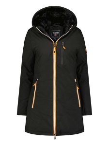 Canadian Peak Parka "Cassimineak" w kolorze czarnym rozmiar: XL. Czarne płaszcze Canadian Peak, xl, z aplikacjami, bez kaptura. Za 188,85 zł.