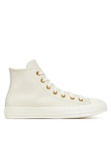 Converse Trampki Chuck Taylor All Star Gold A12760C Beżowy. Brązowe trampki Converse, bez wzorów, ze skóry, bez zapięcia. Za 259,99 zł.