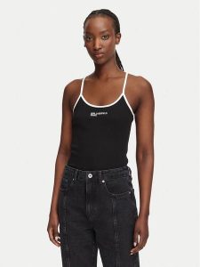 Karl Lagerfeld Jeans Body B3W17028 Czarny. Czarne body i gorsety Karl Lagerfeld Jeans, bez wzorów, z bawełny. Za 259,99 zł.