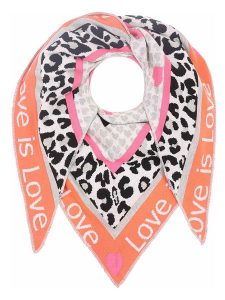 Zwillingsherz Chusta trójkątna "Love is Love" ze wzorem - 200 x 130 cm rozmiar: onesize. Apaszki i chusty Zwillingsherz, bez wzorów, z bawełny. Za 126,99 zł.