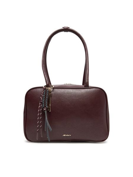 JENNY Torebka C-JNY-M-015-08 Bordowy. Czerwone torebki klasyczne Jenny, bez wzorów, z materiału, bez dodatków. Za 159,99 zł.