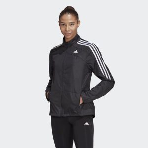 Adidas Marathon Jacket 3 Stripes Czarny XS. Czarne kurtki ADIDAS, xs, bez wzorów, z materiału, bez kaptura. W wyprzedaży za 273,50 zł.