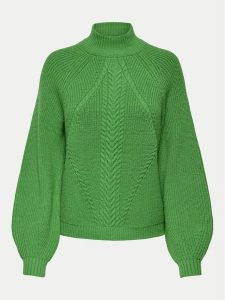 ONLY Golf Katia 15324678 Zielony Regular Fit. Zielone golfy ONLY, bez wzorów, z syntetyku. Za 89,99 zł.