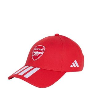 CZAPKA Z DASZKIEM ARSENAL FC. Białe czapki ADIDAS, bez wzorów, z bawełny, eleganckie. Za 99,95 zł.