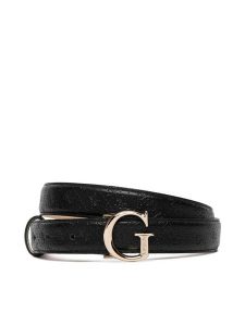 Guess Pasek Damski BW9493 P6425 Czarny. Czarne paski Guess, z aplikacjami, ze skóry. Za 234,99 zł.