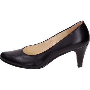 Czarne Polskie czółenka damskie Gregors 465. Czarne czółenka Gregors, bez wzorów, ze skóry, bez obcasa, na szpilce, bez zapięcia. Za 379,00 zł.