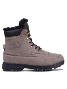 Luhta Trapery Reilu 75562 400 L Szary. Szare buty zimowe Luhta, z materiału, bez obcasa, bez zapięcia. Za 299,99 zł.