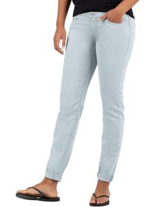 Timezone Dżinsy "Enya" - Slim fit - w kolorze błękitnym rozmiar: W28. Niebieskie jeansy Timezone, z aplikacjami, ze skóry. Za 105,38 zł.