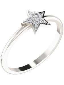 Diamant Vendôme Złoty pierścionek z diamentami rozmiar: 63. Szare pierścionki Diamant Vendôme, z diamentem, złote. Za 592,99 zł.