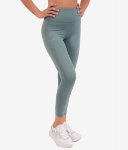 Damskie legginsy Givova Basic. Zielone legginsy Givova, bez wzorów, z elastanu, z podwyższonym stanem. Za 88,10 zł.