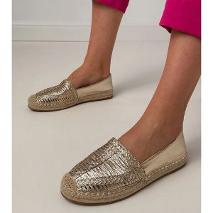 Castañer Espadryle Kenda/118 025708 Złoty - Żółte espadryle