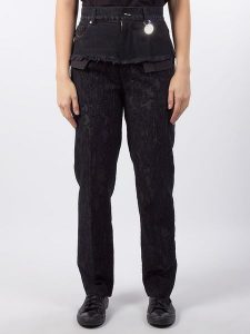 Diesel Clothes Dżinsy "Maru" - Regular fit - w kolorze czarnym rozmiar: W24/L32. Czarne jeansy Diesel Clothes, z aplikacjami, z podwyższonym stanem. Za 333,81 zł.