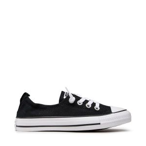 Trampki Converse. Czarne trampki Converse, bez wzorów, bez zapięcia. Za 179,99 zł.