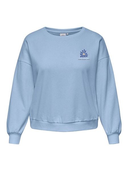 ONLY Carmakoma Bluza w kolorze granatowym rozmiar: S-42/44. Niebieskie bluzy Only Carmakoma, s, bez wzorów, bez kaptura. Za 87,40 zł.