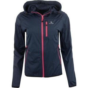Damska kurtka softshell Valeria – Navy, wiatro- i wodoodporna. Czerwone kurtki WOMEN'S BEST, s, bez wzorów, z softshellu, bez kaptura. Za 347,99 zł.